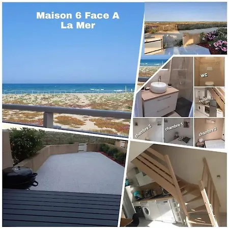Villa Face A La Sur Le Sable 6 Clim A L'etage Le Barcares